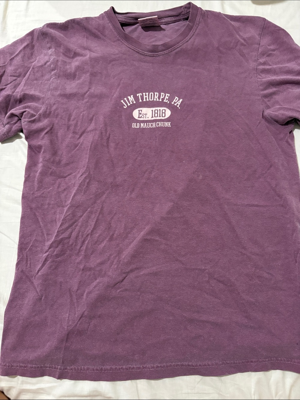 Jim Thorpe PA Graphic Crewneck T-Shirt - Purple